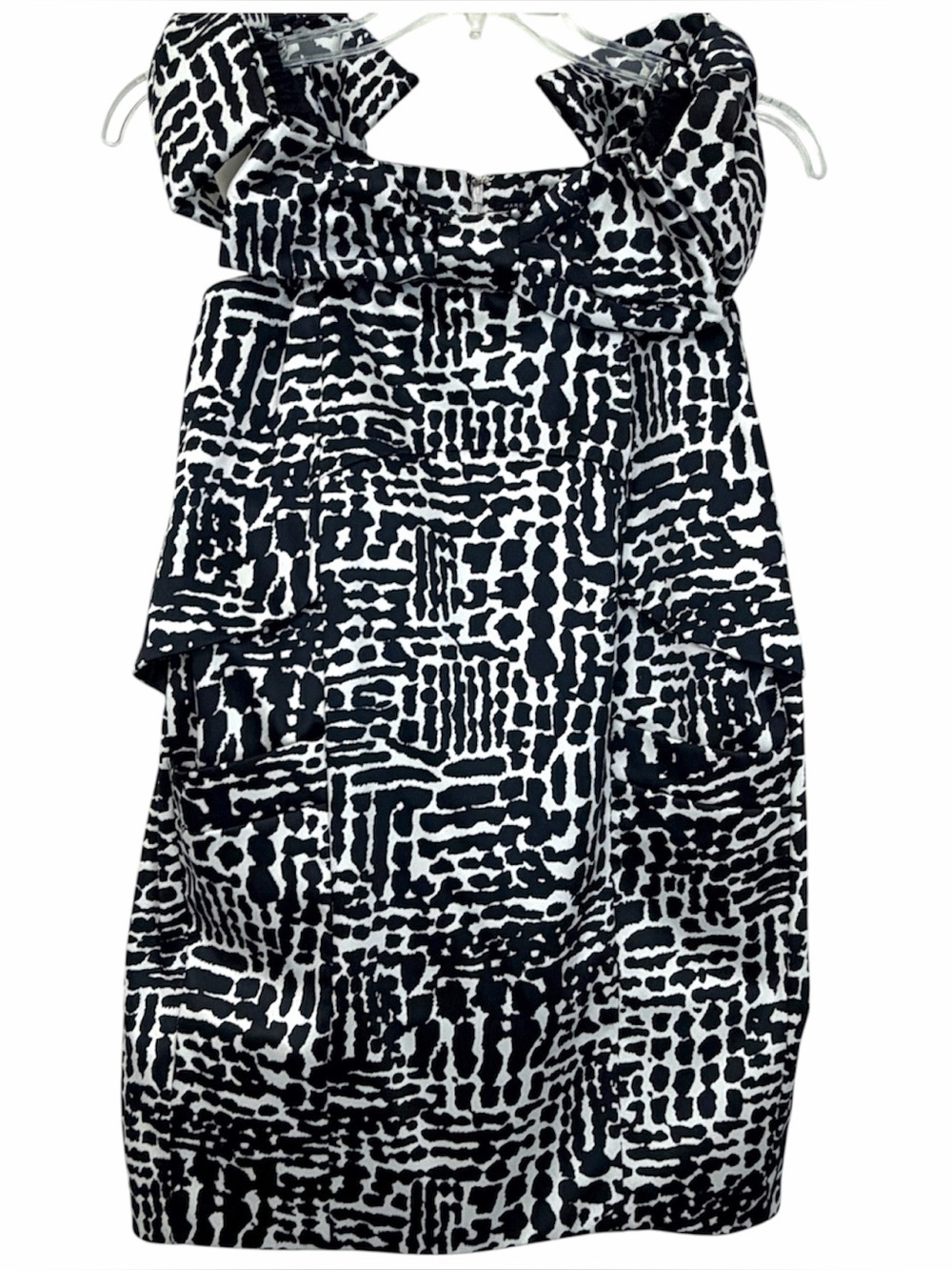 Marc By Marc Jacobs Black and White Bow-Accent Dress